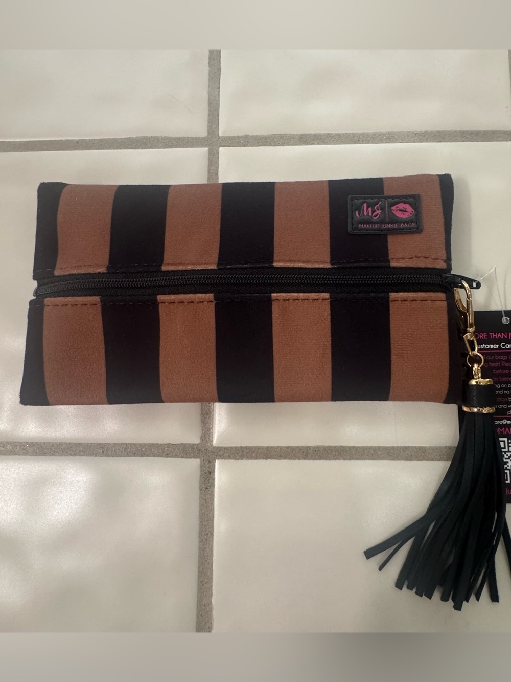 Makeup Junkie Onyx Cabana Mini Bag